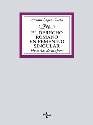 cover image of El Derecho romano en femenino singular